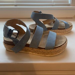 Women’s Agnes Microsuede Platform Espadrille Pumps